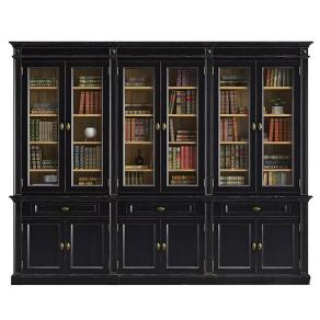 新中式雕花书柜